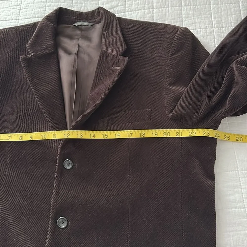 Vintage Banana Republic Corduroy Blazer 44S Brown Made in Turkey Ivy Preppy Y2K